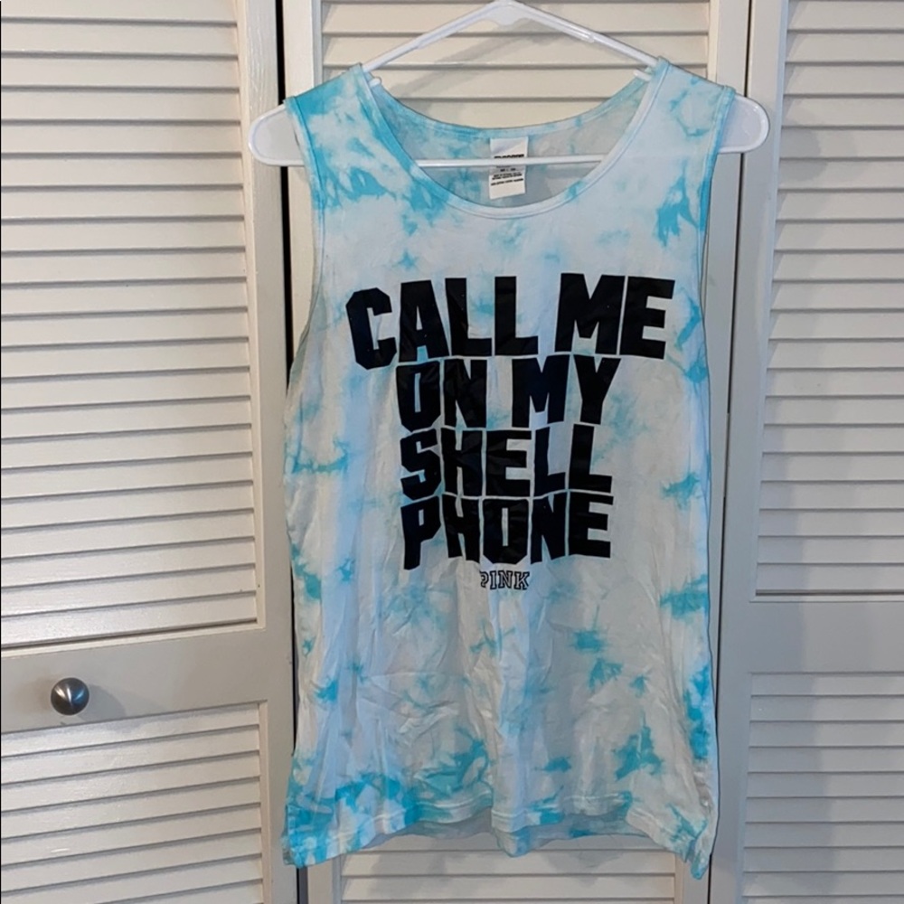Call me on my shell phone muscle tank top